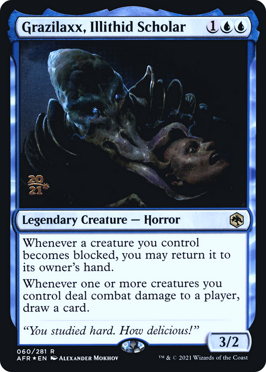 Grazilaxx, Illithid Scholar (PRE-60S) (Foil)