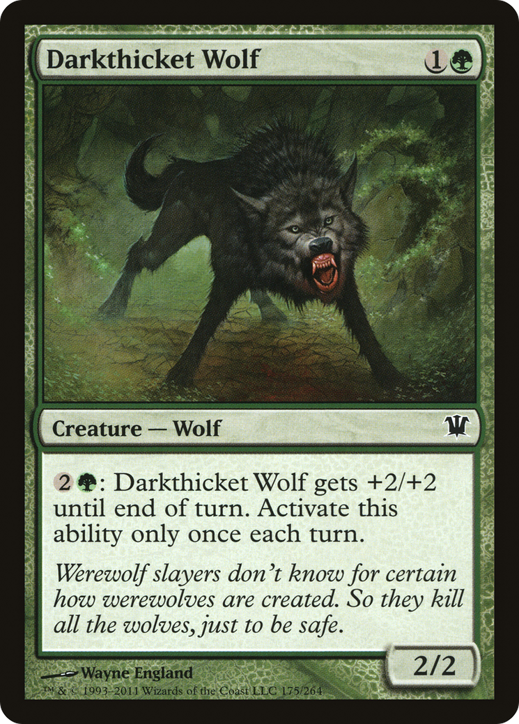 Darkthicket Wolf (ISD-175) (Foil)