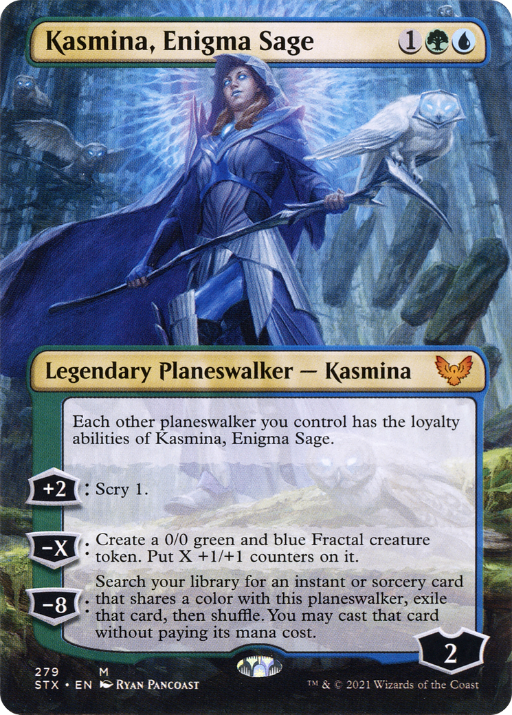 Kasmina, Enigma Sage (STX-279) (Borderless) (Foil)