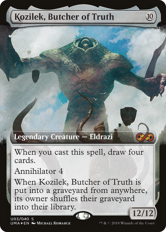 Kozilek, Butcher of Truth (UMA:BT-0U3) (Extended Art) (Foil)
