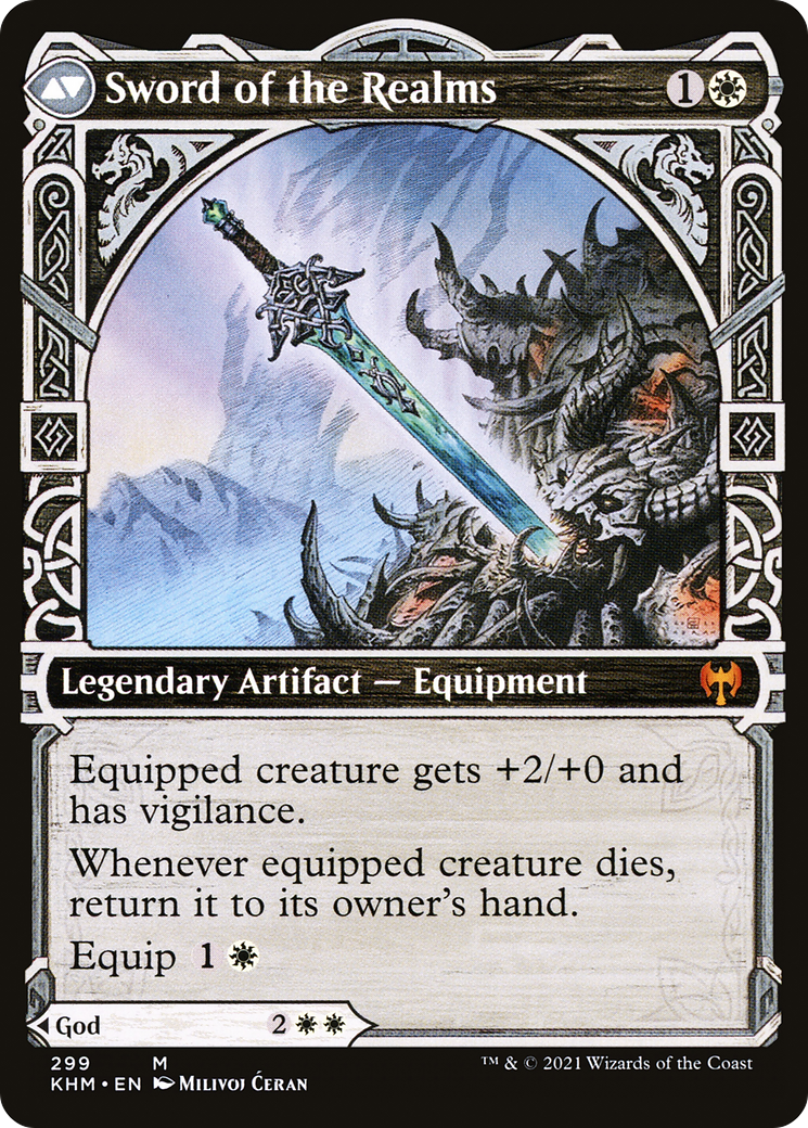 Halvar, God of Battle // Sword of the Realms (KHM-299) (Showcase) (Foil)