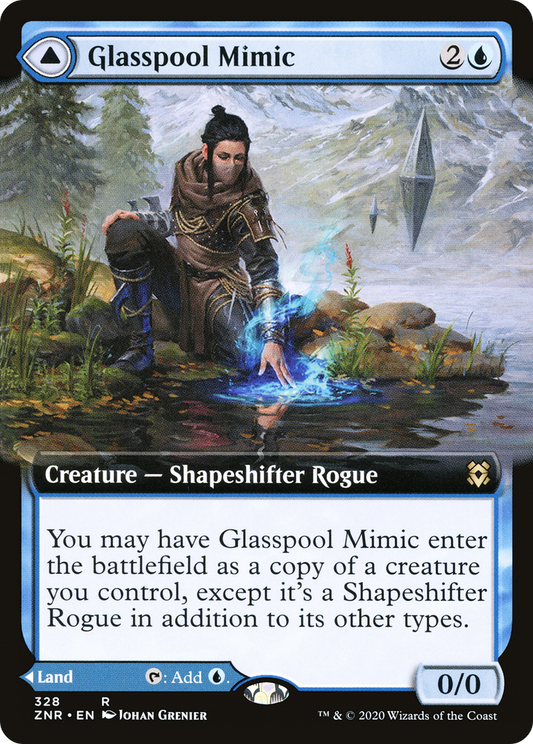 Glasspool Mimic // Glasspool Shore (ZNR-328) (Extended Art) (Foil)