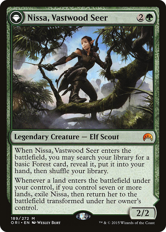 Nissa, Vastwood Seer // Nissa, Sage Animist (ORI-189)