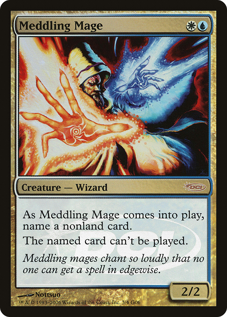Meddling Mage (JDG-003) (Foil)