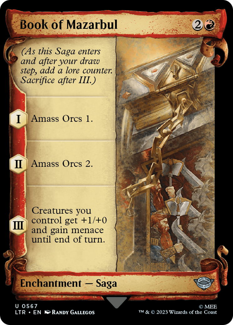 Book of Mazarbul (LTR-567) (Showcase) (Scroll) (Foil)