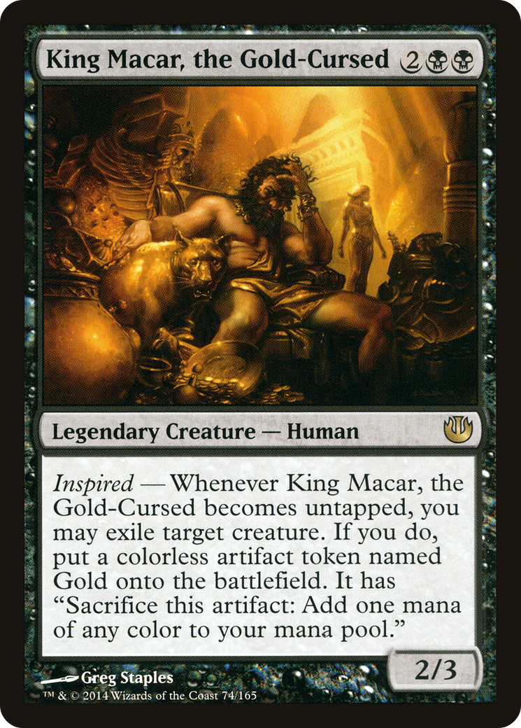 King Macar, the Gold-Cursed (JOU-074) (Foil)