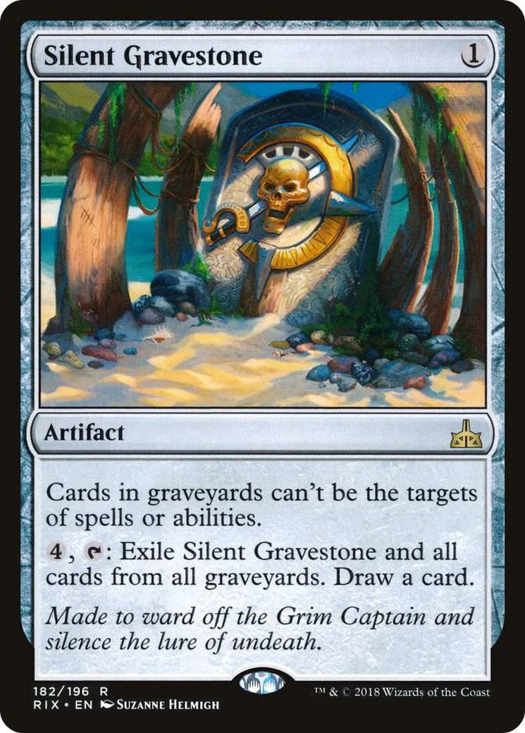 Silent Gravestone (RIX-182) (Foil)
