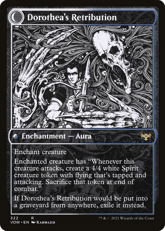 Dorothea, Vengeful Victim // Dorothea's Retribution (VOW-322) (Showcase) (Foil)