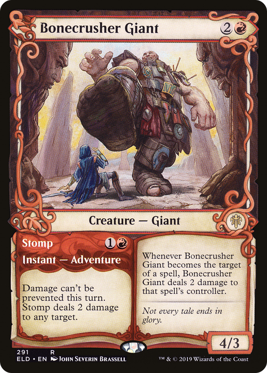 Bonecrusher Giant // Stomp (ELD-291) (Showcase) (Foil)