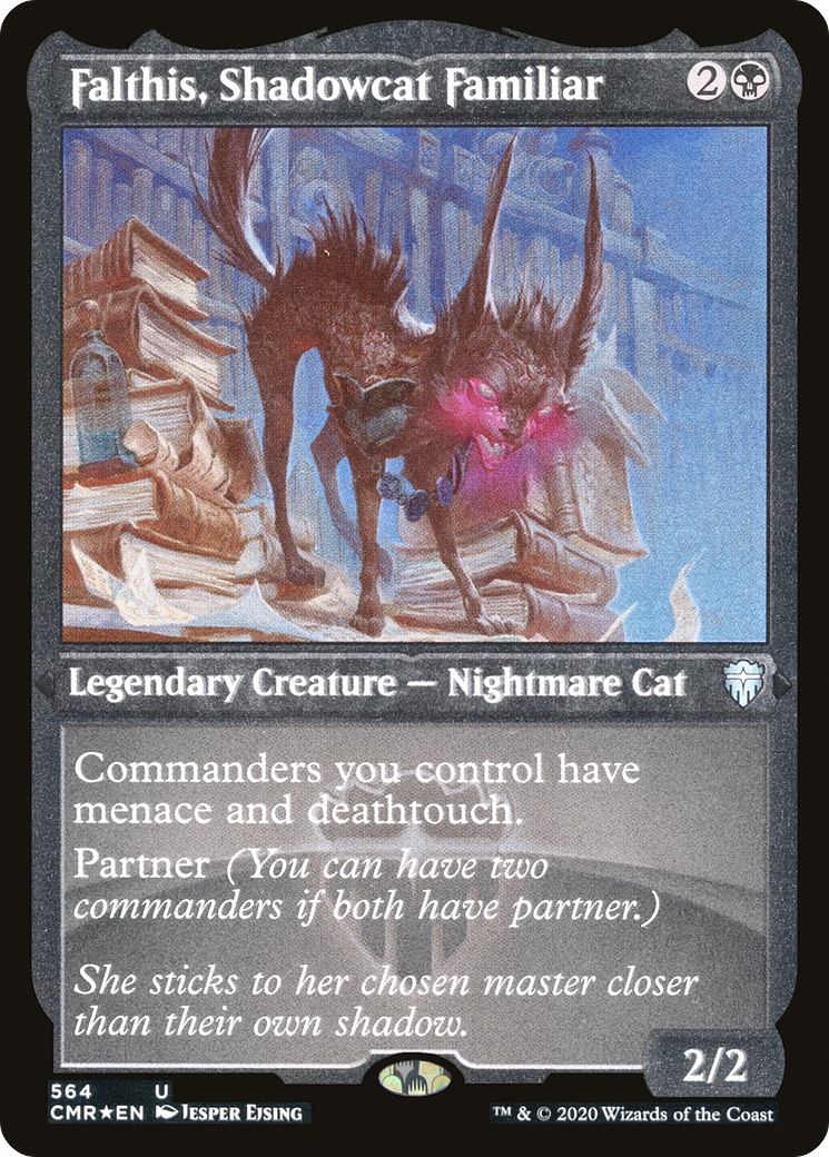 Falthis, Shadowcat Familiar (CMR-564) (Etched Foil)