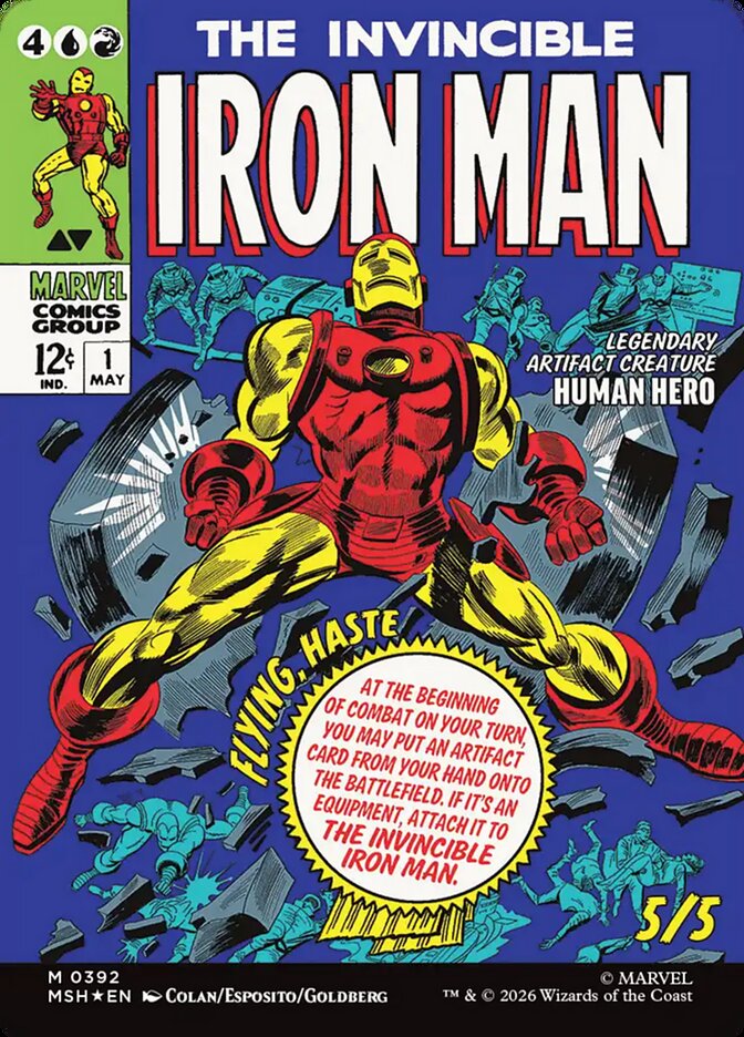 Tony Stark (Borderless) (0392) (MSH-392) (Foil)