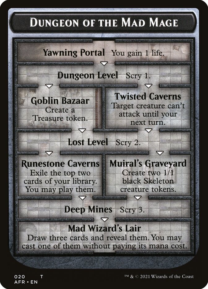 Dungeon of the Mad Mage // Goblin Double-Sided Token (TAFR-20 // 12)