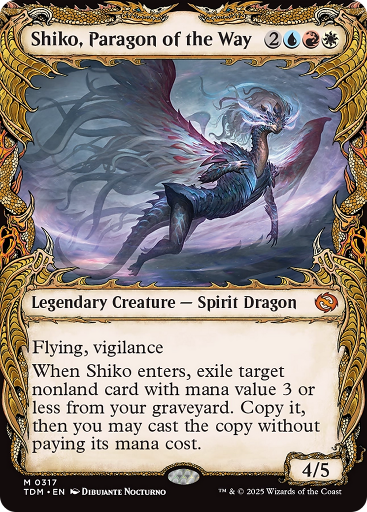 Shiko, Paragon of the Way (Showcase) (TDM-317) (Foil)